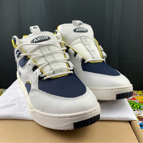 Axion Genesis Navy Yellow Skate Shoes Mens Various Sizes - Picture 6 of 16